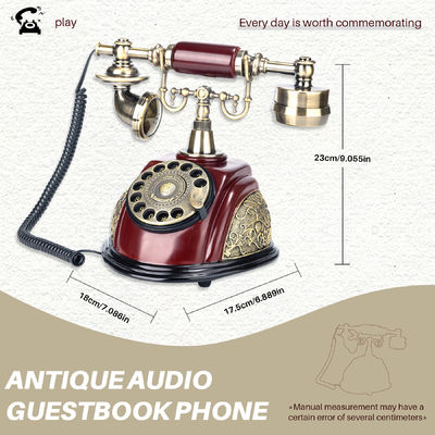 Ρέτρο Design Audio Βιβλίο επισκεπτών 2.2 λίβρες Τράπεζα Μνήμης Ψηφιακό Βιβλίο επισκεπτών Γάμος