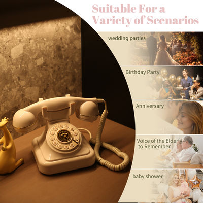 32GB Phone Guest Book Καταγραφή φωνητικών μηνυμάτων και αναμνήσεων από τους καλεσμένους σε γάμους, πάρτι και ειδικές εκδηλώσεις