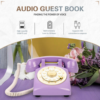 32GB Phone Guest Book Καταγραφή φωνητικών μηνυμάτων και αναμνήσεων από τους καλεσμένους σε γάμους, πάρτι και ειδικές εκδηλώσεις