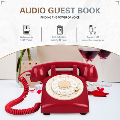 32GB Audio Guest Book Πάρτε τις παρουσιάσεις σας στο επόμενο επίπεδο με επαναφορτιζόμενη μπαταρία και σύνδεση USB